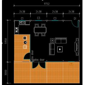Modern Design Style Detachable Modular Small Trailer Tiny Homes with Customized