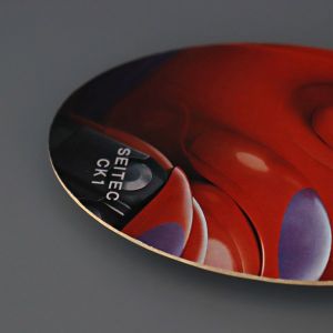 Red Oval Cute Custom Hanging Paper Car Air Freshener