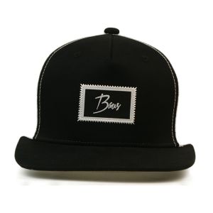 China High quality Customized black and white mesh 6panel embroidery logo snapback trucker Hats Caps on sale