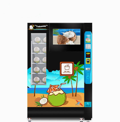 Buy Fresh Coconut Automatic Food Vending Machine Multifunctional Smart Touch Screen at wholesale prices