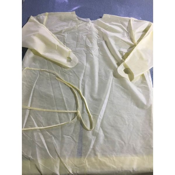 Buy Sterile Aami Level 4 Disposable Medical Gowns with Knitted cuff at wholesale prices