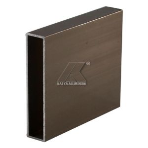 Bronze Extruded Aluminum Profiles / Aluminium Extrusion Tube Anodized Tube