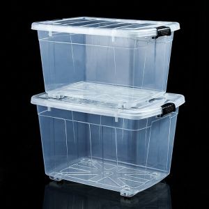 Recyclable Bin Household Multifunction Large Stackable Clothes Clear Transparent