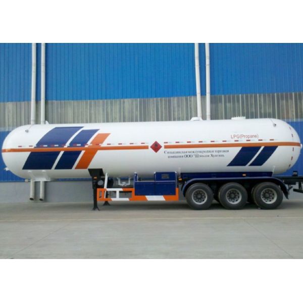 3 Axles 58000L Liquefied Petroleum Gas Lorry Tanker Semi Trailer