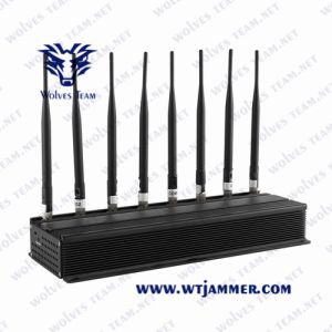 Desktop Omni-Directional Antennas Adjustable Powerful Mobile Phone Signal Jammer