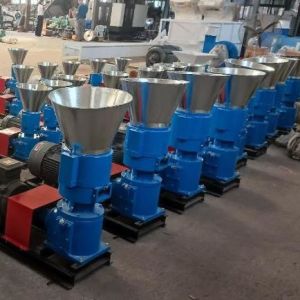 Poultry Feed Diesel Pellet Mill Flat Die Electric Pellet Machine