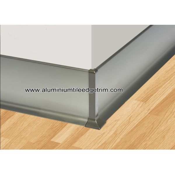 Buy Luxury Matt Champagne Aluminium Shadowline Skirting With 8cm Height at wholesale prices