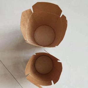 Debossing Disposable Noodle Bowl Fried Chicken Takeout Snack Paper Box