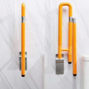 YFH-FS002 Foldable Toilet Hand Rails ABS Stainless Steel Bathroom Support Bar