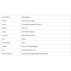 Industrial Arc Protection Anti Glare Anti Impact Work Goggles