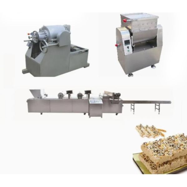 Snack Cereal Bar Making Machine / Continuous & Automatic peanut bar making
