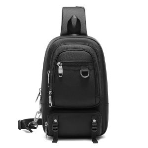 Travel One Shoulder Backpack Mens Sling Bag Preppy Style Dismountable