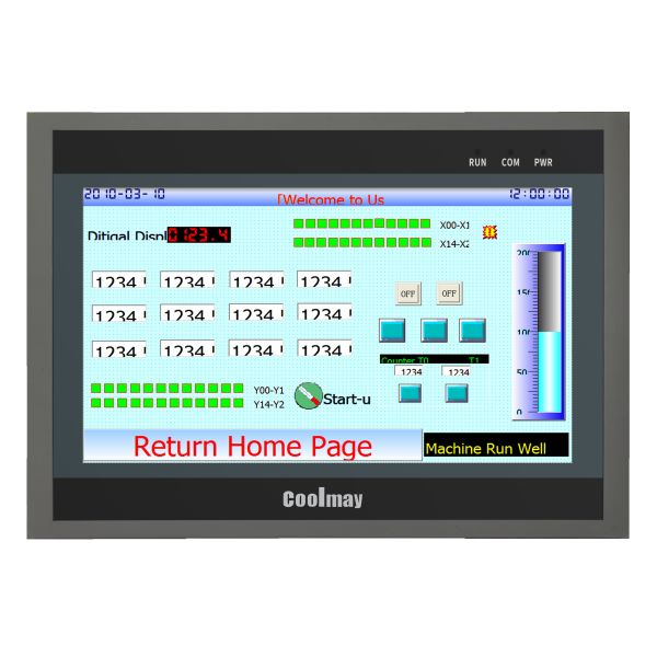 China QM3G-100FH-24MR-485P 10 Inch HMI PLC All In One 30DI 30DO Modbus RTU Protocol Programmable Logic Controller on sale