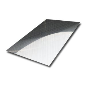 Silver Mirror Cross Hairline Stainless Steel Sheet 1219x2438mm Plate