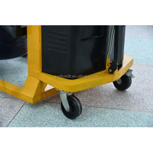 300kg Drum Handling Solutions DC Powered Hydraulic Semi Electric Drum Stacker