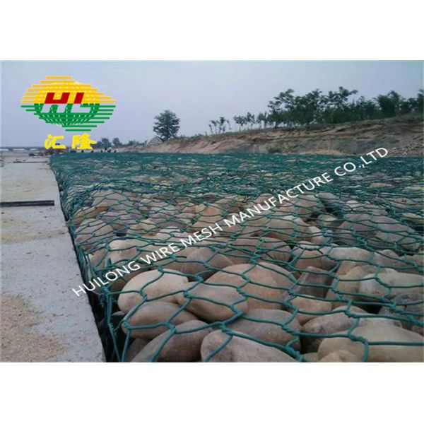 Buy Galfan Coated Gabion Box Wire Mesh River Protection 60*80mm at wholesale prices