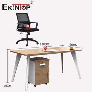 Modern Style Office Desk Design With Metal Legs Small Desk Table