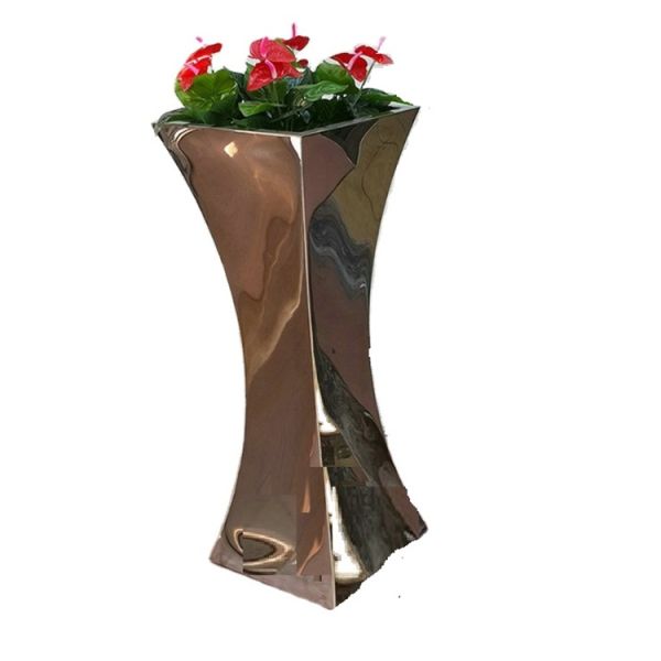 Creativity arc-shaped flower planters metal flower pot for sale