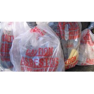 PE packing bag for Asbestos fibers, large size thicker LDPE asbestos remove bags