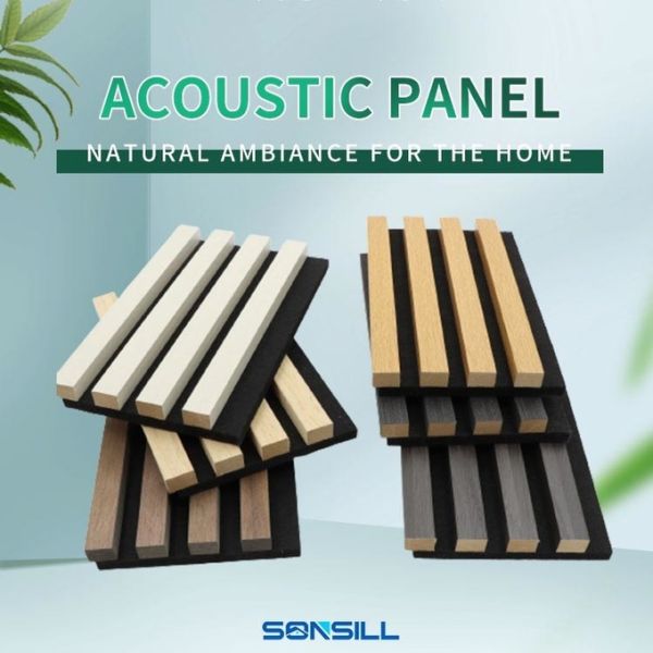 12mm Thickness Acoustic Board Panel Wood Slat Wall Panel For Home Decoration