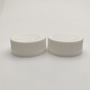 ISO9001 Wide Mouth Plastic Lid , 38mm White Screw Caps