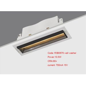 China Mini 10.5W Rectangular LED Wall Washer Lights / COB LED Recessed Linear Down Light Laser Blade Aluminum Alloy on sale