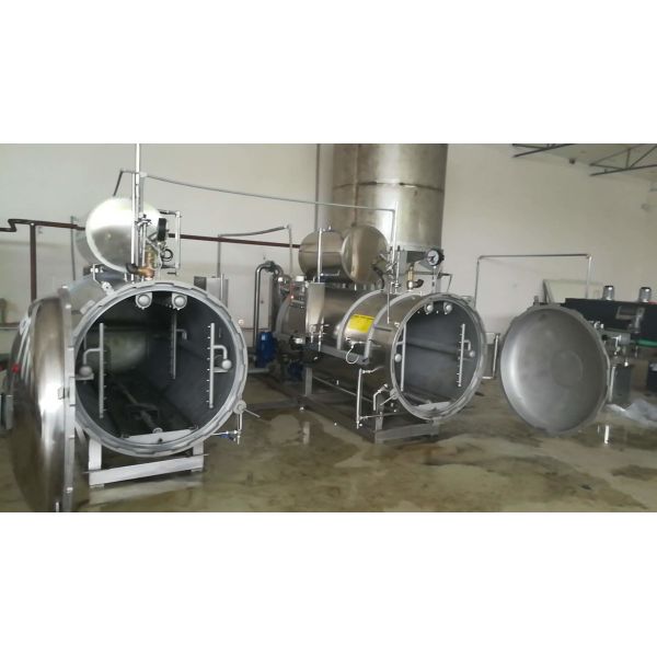 Fruit And Vegetable Retort Food Sterilizer Machine High Efficiency Customized