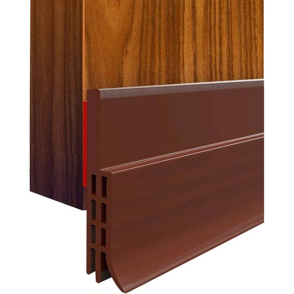 TPE Material Door Draft Guard Door Bottom Seal Strip in White Brown Black for