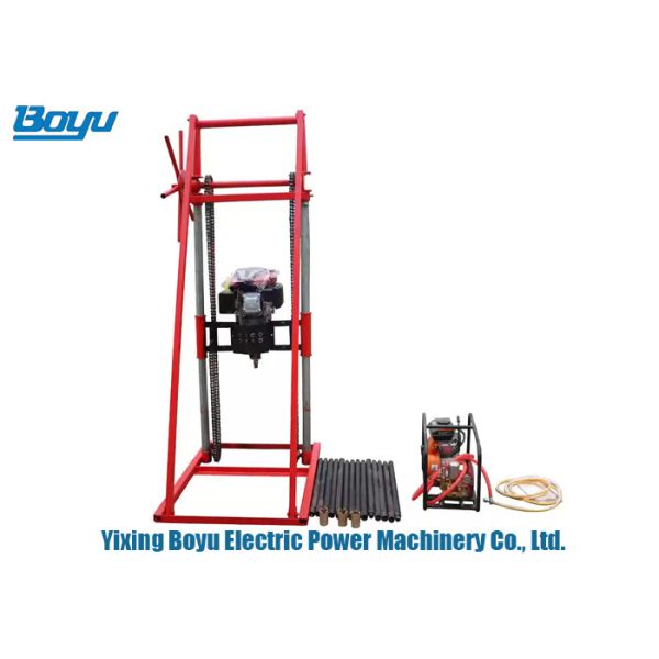 Buy Pillar Type Transmission Line Stringing Tools Gasoline Portable Sampling Rig 50m at wholesale prices