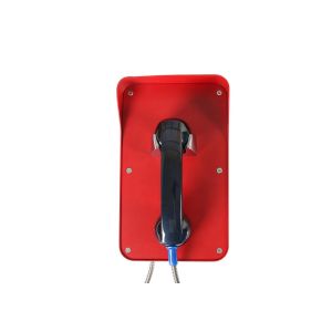 Weatherproof Analog Wall Phone Cold Rolled Steel No Keypad Audio ATM Service