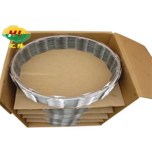 10m Anti Theft Barbed Wire Concertina Coil Hot Dipped Galvanized