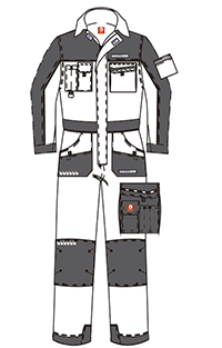 320gsm Mechanic Overalls For Mens Winter Work Overalls With Velcro Fastenings