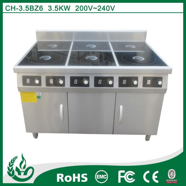 Buy 6 Burner Electric Range Cookers Restaurant Equipment CE Approval at wholesale prices
