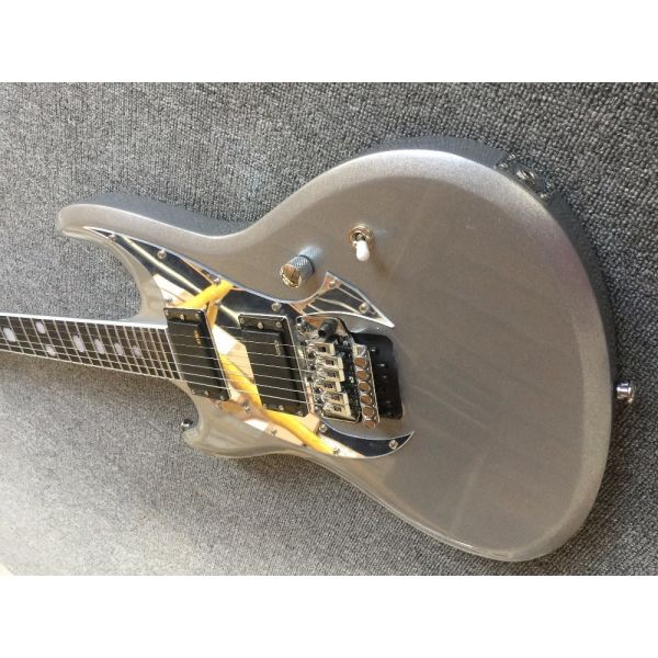 Top quality factory custom Silver Powder Mirror Panel High Quality Guitar/Anmiyue China Electric Guitar