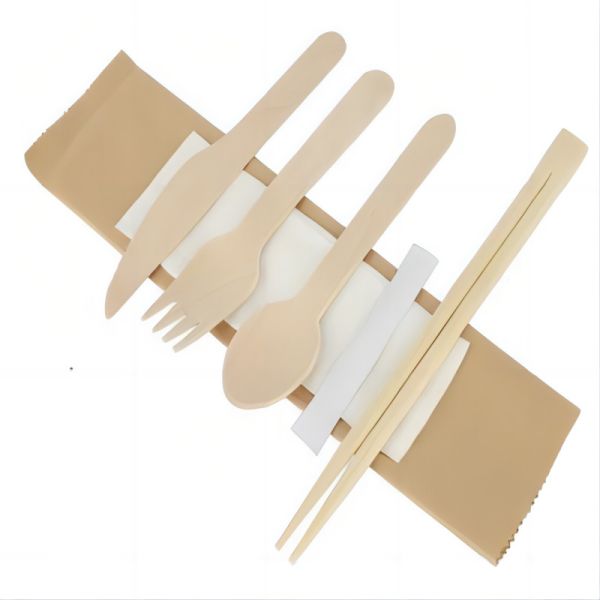 Buy 160 mm wholesale 100% environmentally friendly  wooden knife fork spoon napkin pepper with chopsticks & toothpick at wholesale prices