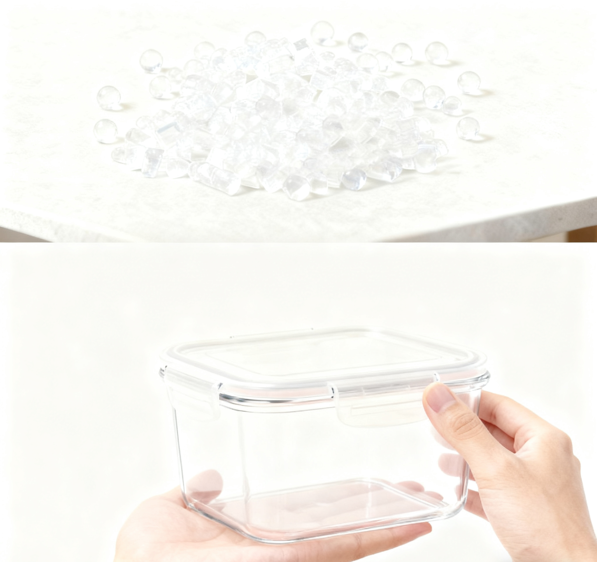 Food-Contact Safe Glossy Impact-Resistant for Family Breakfast Prep/Office Lunch