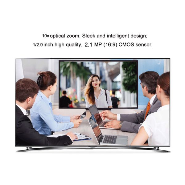 10X Optical Zoom Full HD 1080P Video Conference Camera USB/HDMI/SDI Video Conference Camera for Smartboard