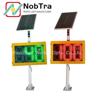 Solar Radar Detective Speed Warning Sign Traffic Flashing Signs