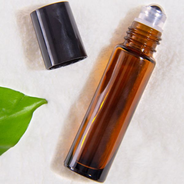 Buy 10Ml Amber Clear Black Glass Roller Bottle For Perfume Essential Oils at wholesale prices