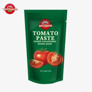 The 200g Stand-Up Sachet Of Tomato Paste Meets ISO HACCP And BRC Standards Ensuring Compliance With Factory Pricing