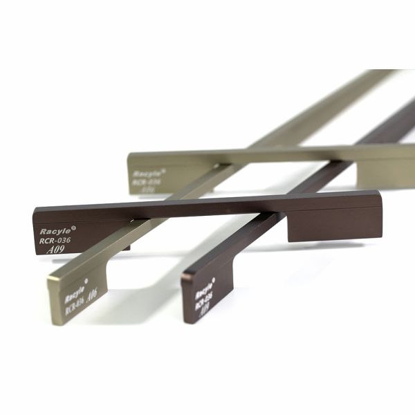 Buy Modern Customized Brown 220mm Aluminium Drawer Handles at wholesale prices
