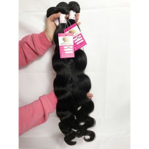No Chemical Virgin Malaysian Human Hair Extensions Body wave 4 Bundles With