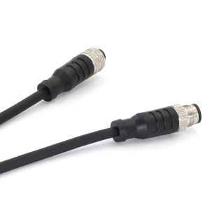 Female M8 Connector 3 Pin With Shielded Cable