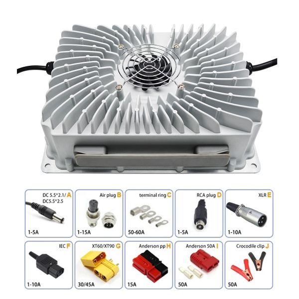 Buy 60V 20A AC - DC Power Supply Charger IP65 Waterproof Automatic at wholesale prices