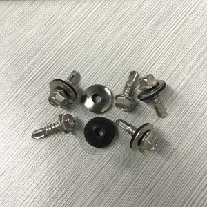 Galvanized SS616L Hex Self Drilling Screw With Washers
