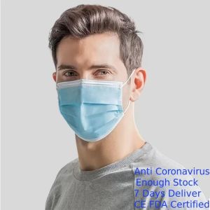 Flexible Earloop Face Mask Anti Virus Protection Aluminum Nosepiece Adjustable