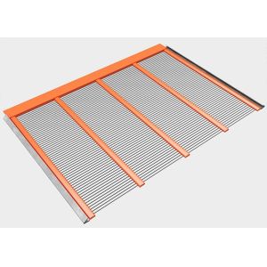 PU Support Strip Straight Wire Self Cleaning Screen Mesh
