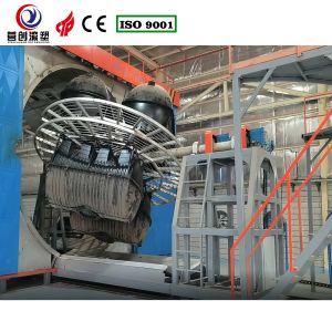 Adjustable Rotating Speed Shuttle Rotomolding Machine For Manufacturing Plant