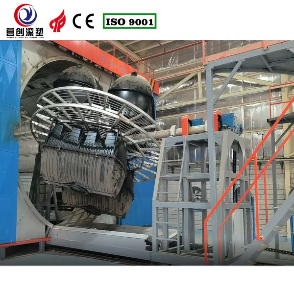 Adjustable Rotating Speed Shuttle Rotomolding Machine For Manufacturing Plant