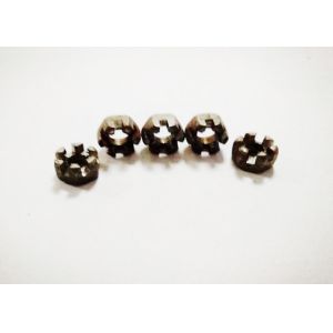 Coarse Thread Hexagon Slotted Nut , Q235 M8 Castle Nut For Widest Application